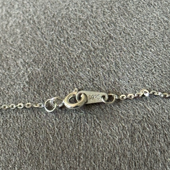 925 Silver and Moissanite Necklace and Earring Set - Picture 5 of 7